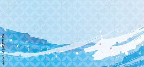 水色の和柄