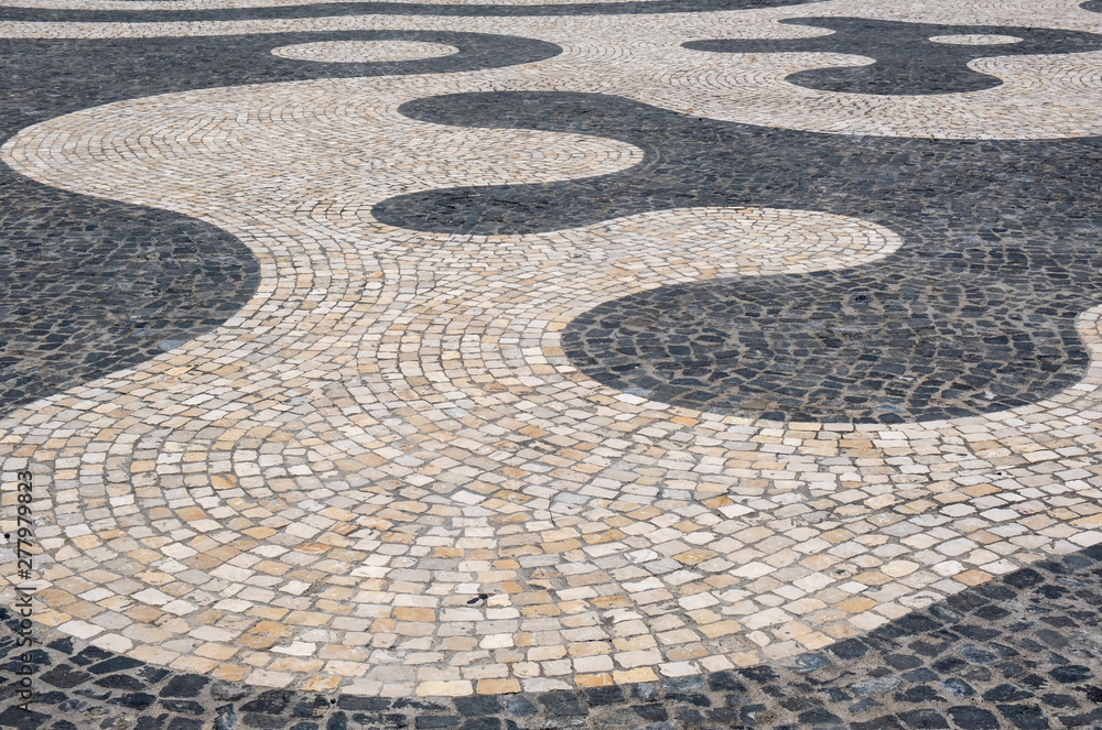 Cobble Stones on the Streets of Ponta Delgada, Sao Miguel Island of Azores, Portugal Cobble Stones on the Streets of Ponta Delgada, Sao Miguel Island of Azores, Portugal