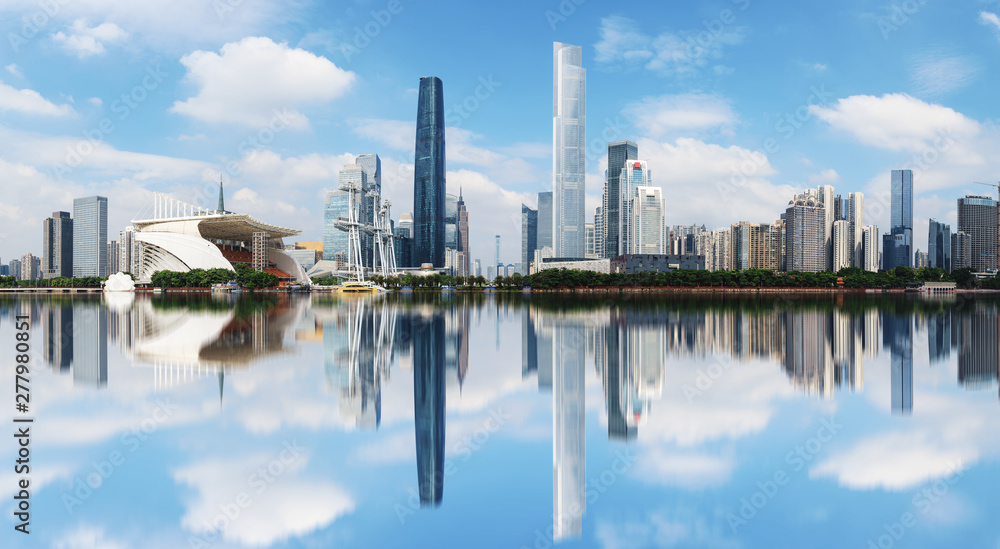 Skyline of Urban Architectural Landscape in Guangzhou..
