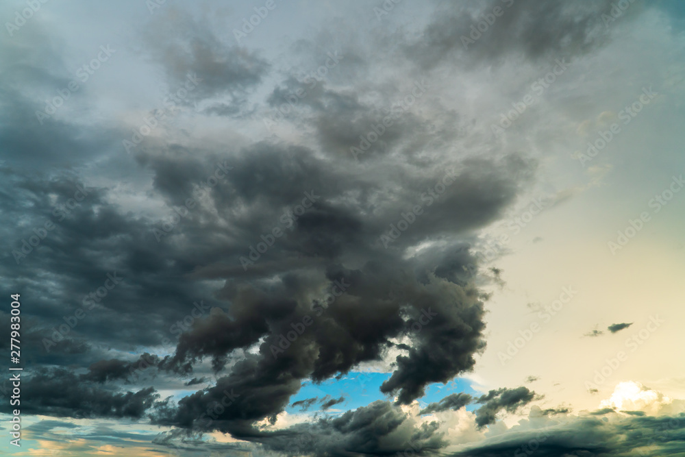 colorful dramatic sky with cloud at sunset. colorful dramatic sky with cloud at sunset.