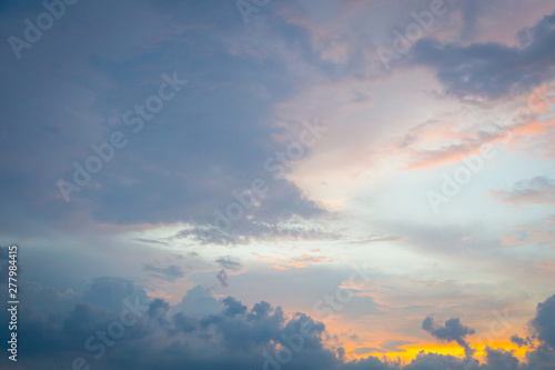 Sky and clouds before sunset © pandaclub23