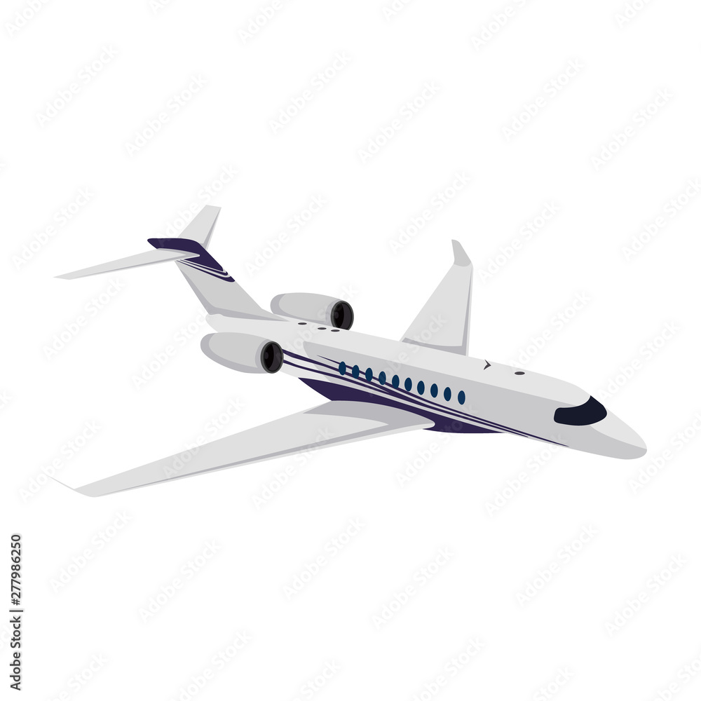 Private jet, Plane, vector illustration Private jet, Plane, vector illustration