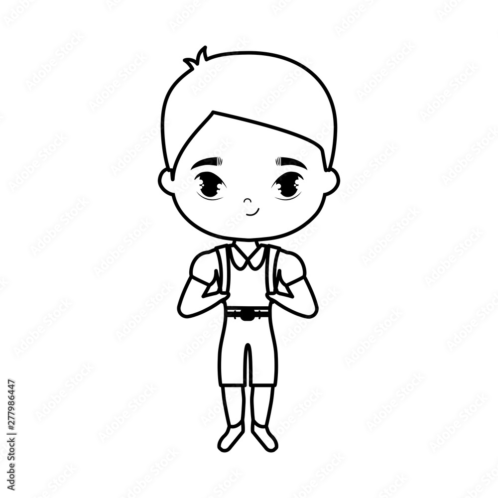 cute little student boy avatar character cute little student boy avatar character