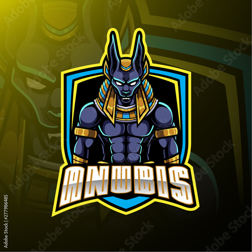 Anubis sport mascot logo design