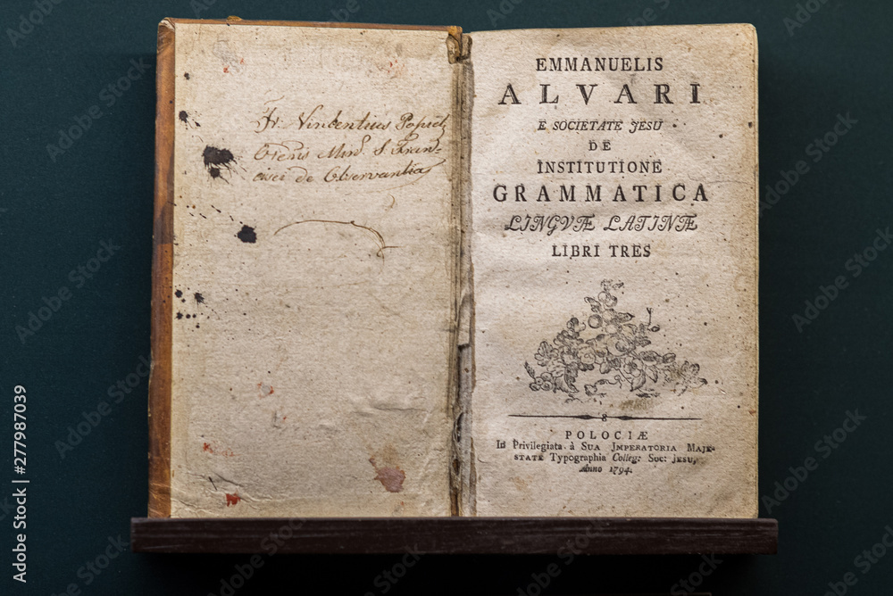 Obraz premium Vintage rarity book, published in the XVII century.