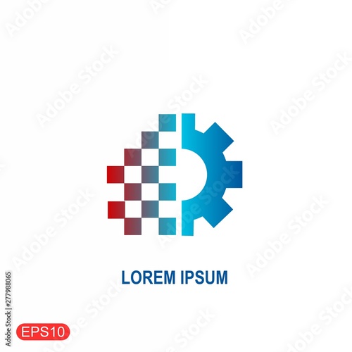 digital transformation icon. Trendy modern flat vector digital transformation icon on white background