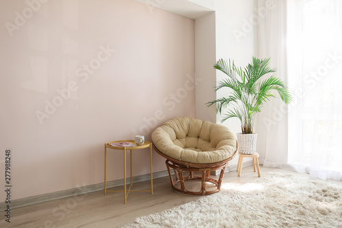 Comfortable armchair and ho...