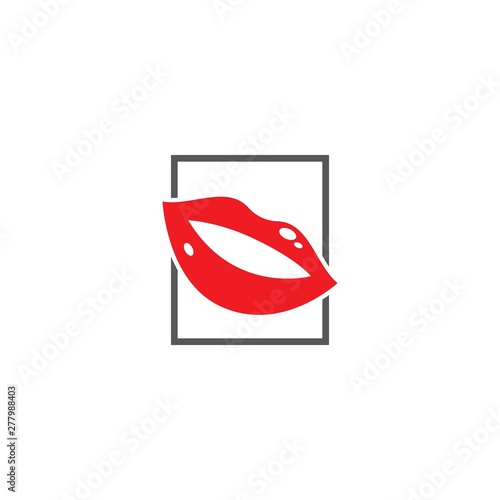 Beauty lips women icon