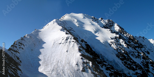 Caucasus. Ossetia. Kurtat gorge. Mount Syrhubarzond.