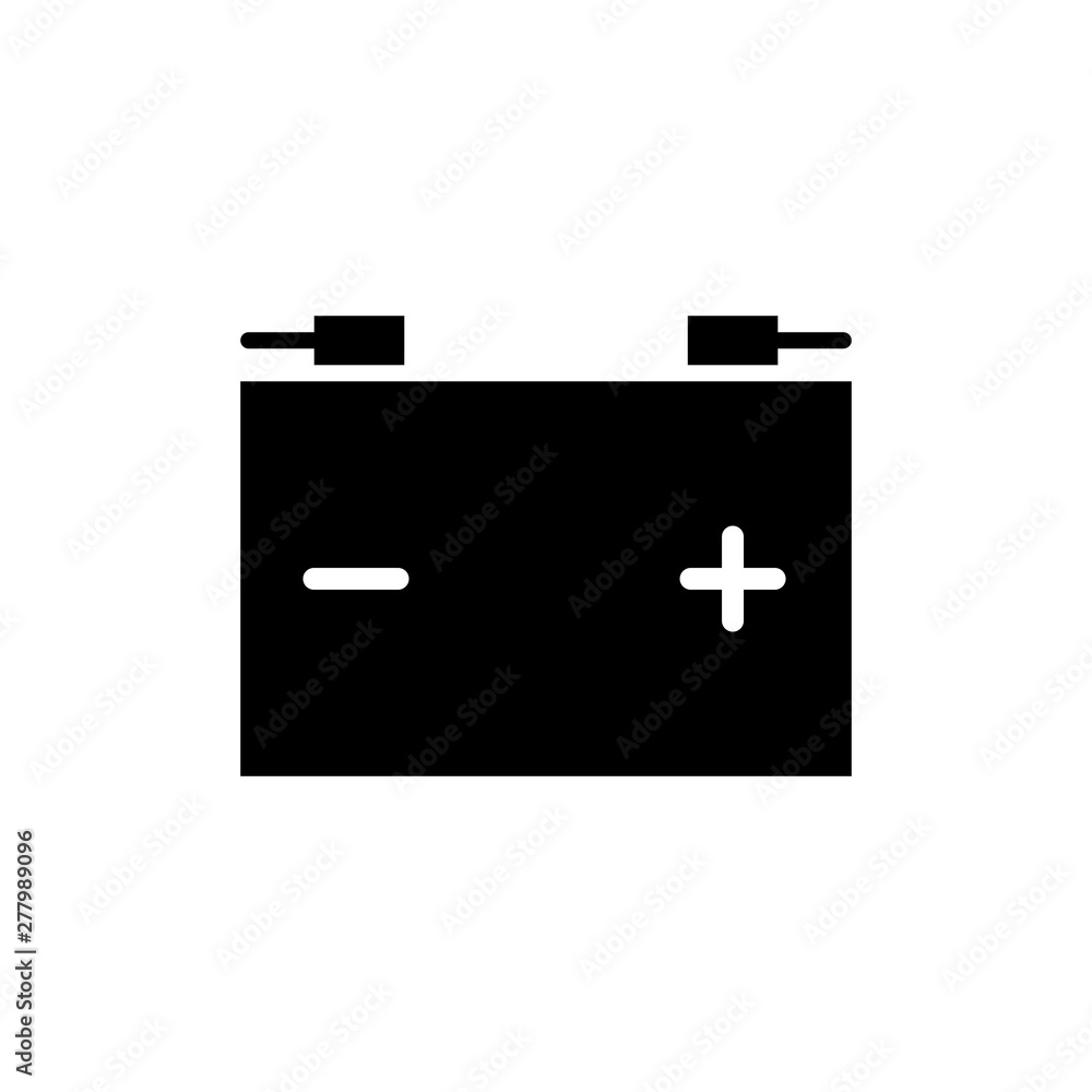 Car battery icon vector Car battery icon vector