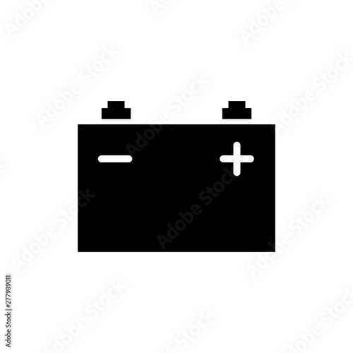 Car battery icon vector