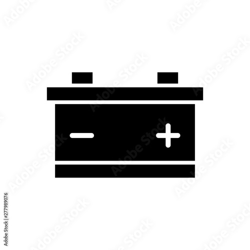 Car battery icon vector