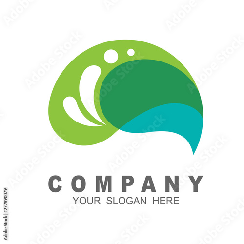 Abstract brain logo, Smart and creative symbol