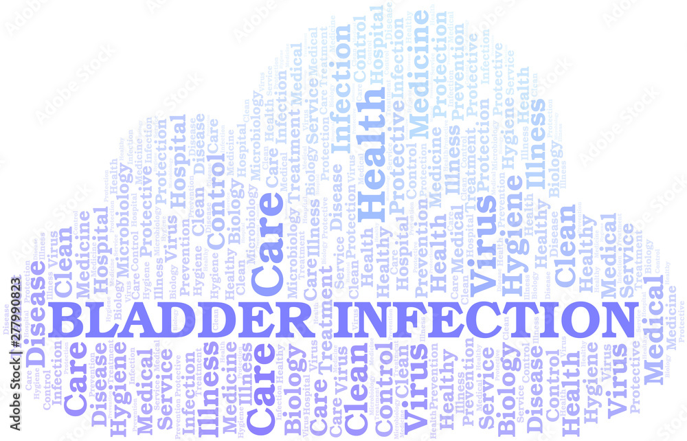 Bladder Infection word cloud vector made with text only. Bladder Infection word cloud vector made with text only.