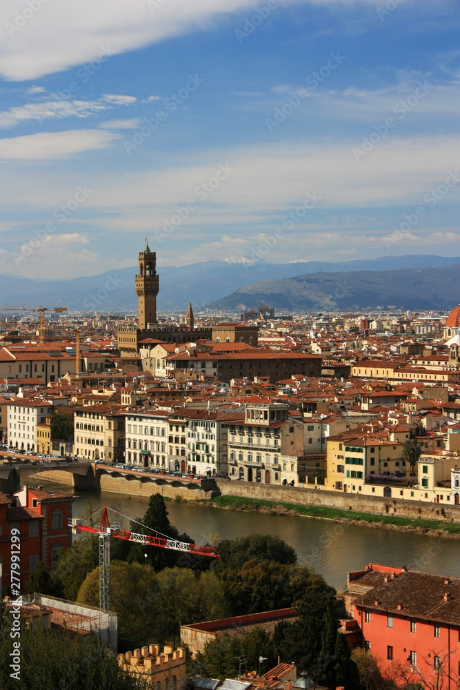 View of the ancient city of Florence, Italy
