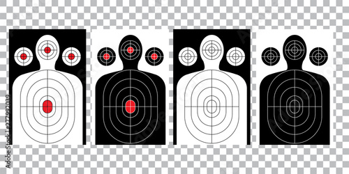 blank arrow  target blank gun target paper shooting target blank target background target paper shooting on white background vector