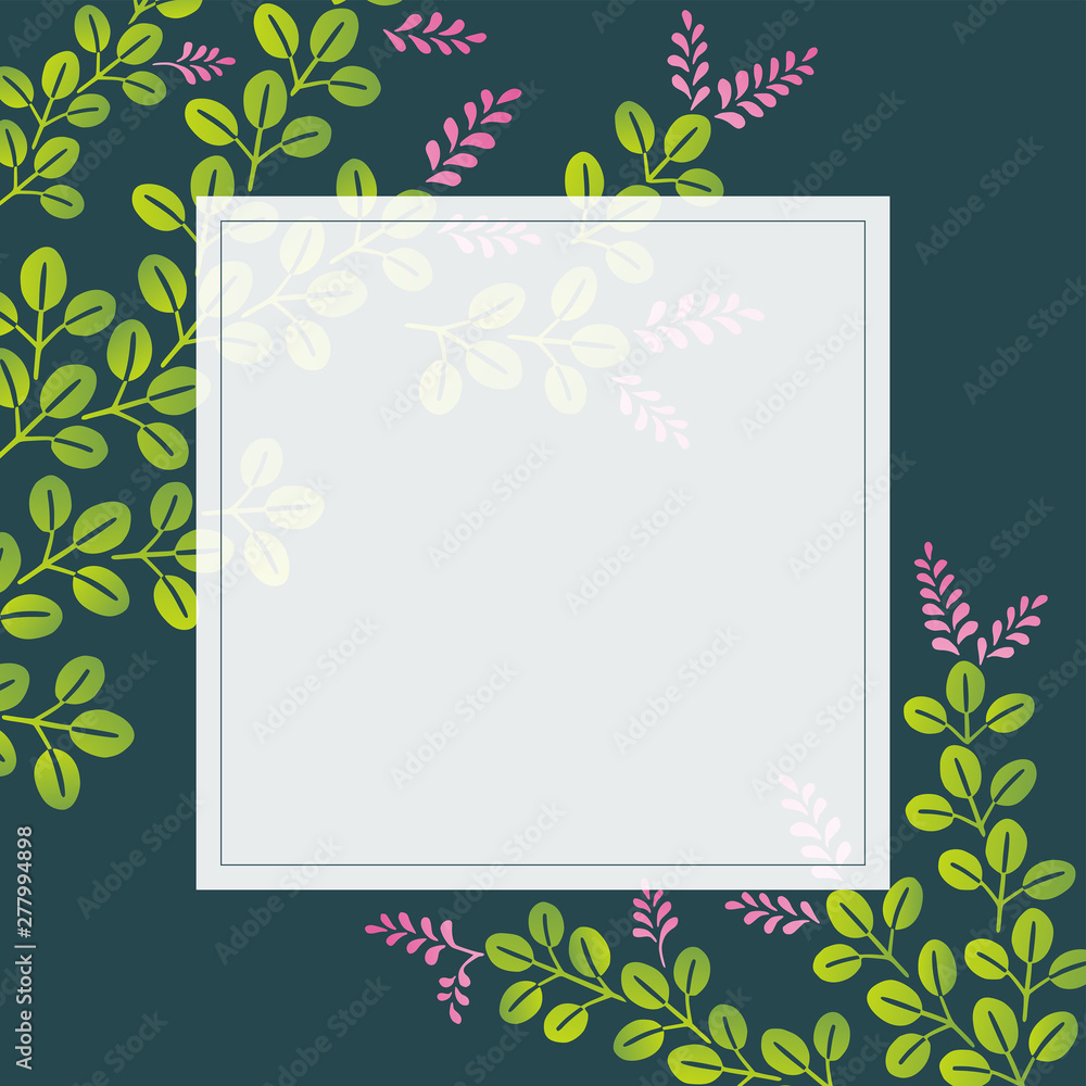 和柄素材 萩の和風デザインフレーム Stock Vector Adobe Stock