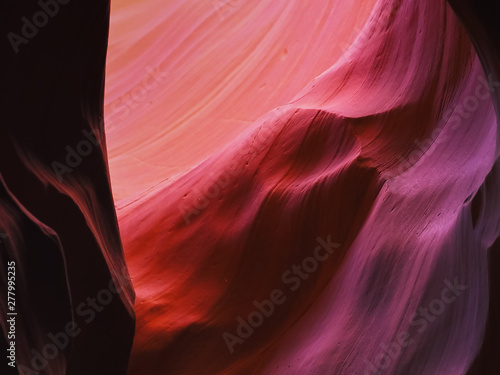 a beautifully colored wall in upper antelope canyon at page,az