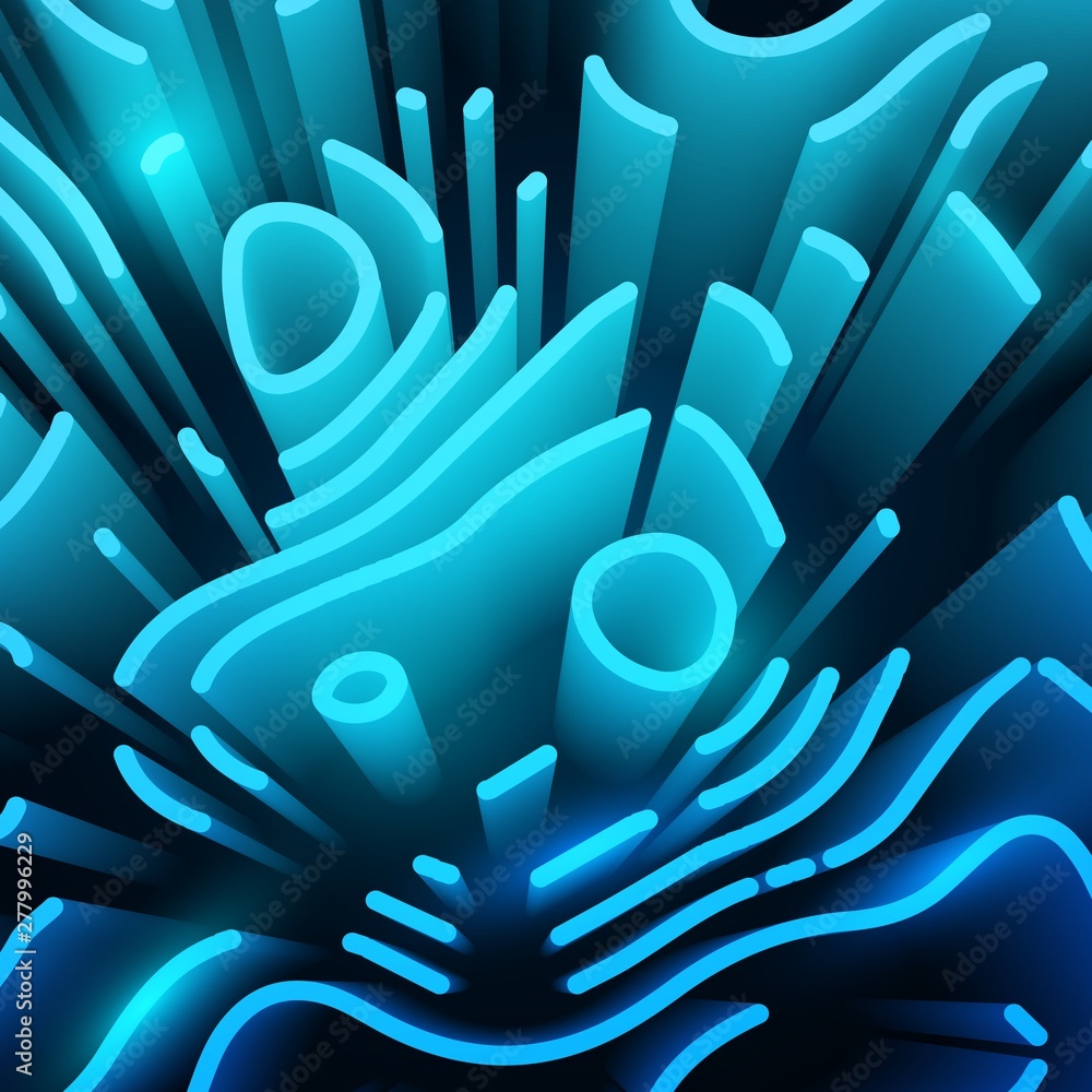 neon blue abstract wallpaper