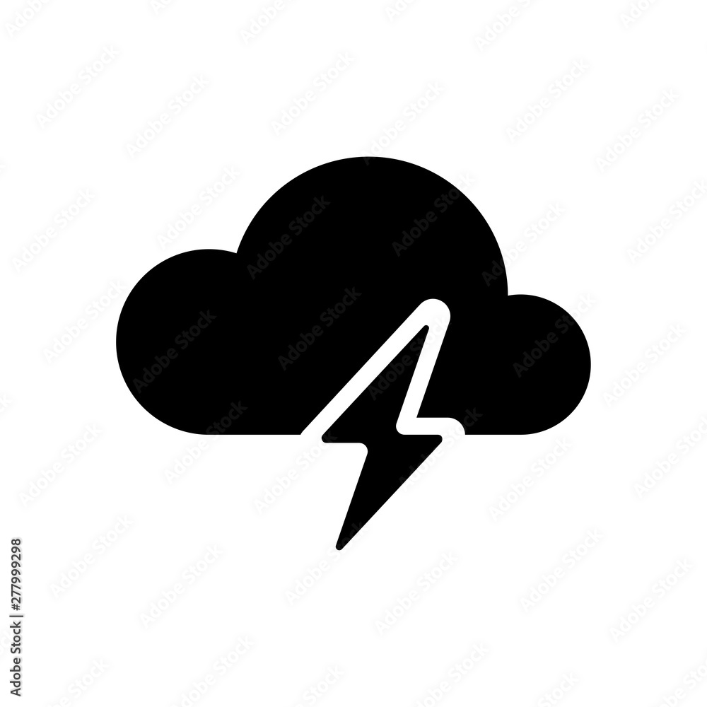 weather thunderstorm icon simple weather thunderstorm icon simple