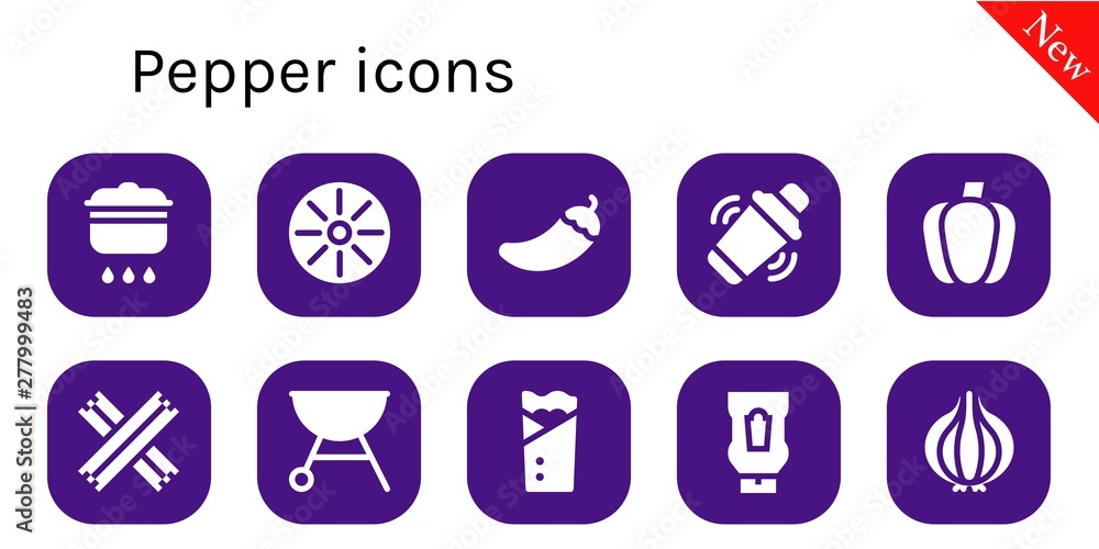 pepper icon set