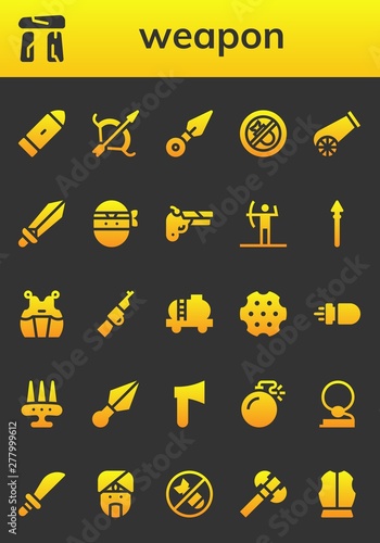 weapon icon set