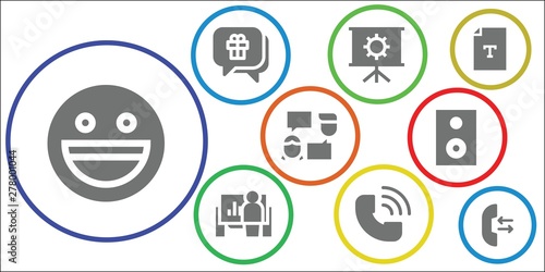 speech icon set