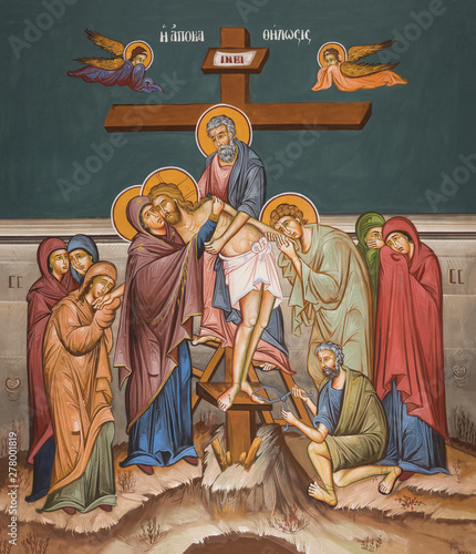 Deposition of body of Christ from cross photo