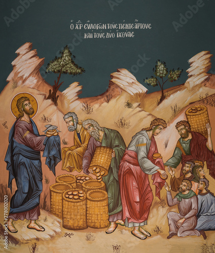 Miracle of multiplying loaves and fish