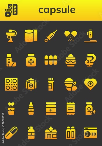 capsule icon set