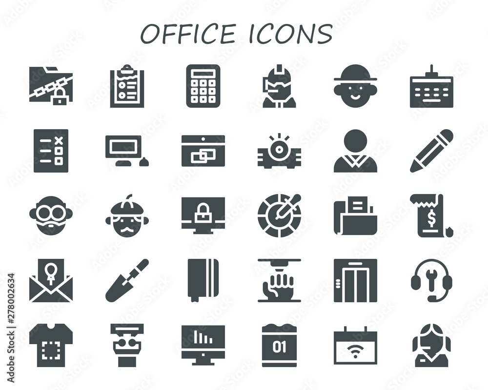 office icon set office icon set