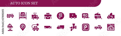 auto icon set