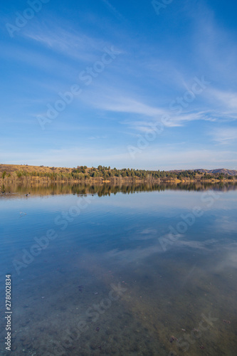 Reflections in the water  lake and nature