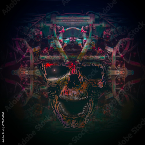 Illustration of predator he...