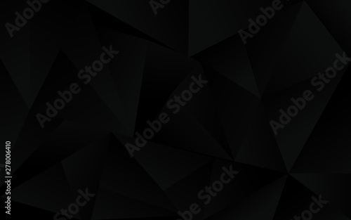 Abstract black low polygon style background. Creative vector design template geometric shape for use modern element cover, banner, wallpaper, poster, flyer, corporate, advertising, website