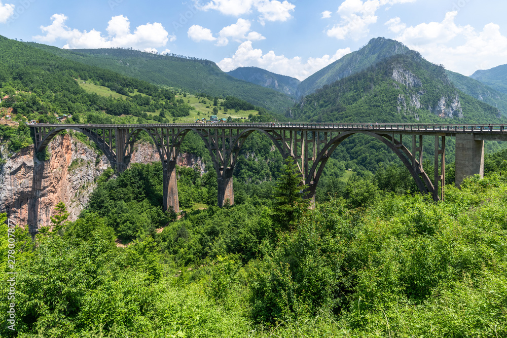 Montenegro. Dzhurdzhevich bridge over the river Tara Montenegro. Dzhurdzhevich bridge over the river Tara
