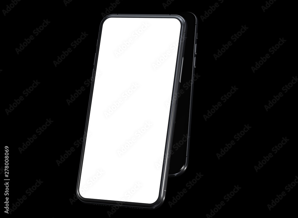 smartphone digital isolated 3d background