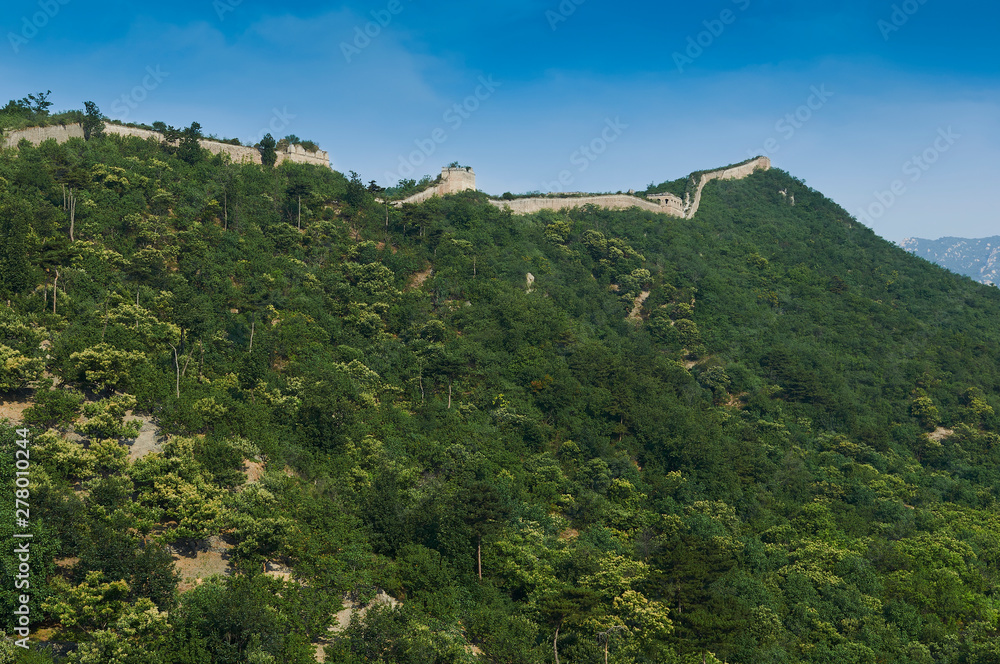 Unrestored section of the Great Wall of China, Zhuangdaokou, Beijing, China