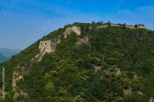 Unrestored section of the Great Wall of China, Zhuangdaokou, Beijing, China