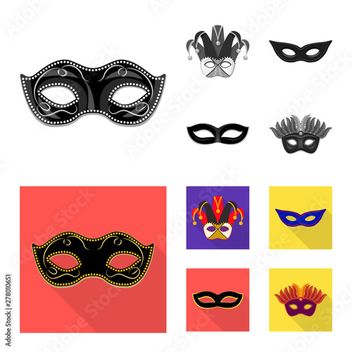 Vector design of luxury and celebration logo. Set of luxury and hide stock symbol for web.