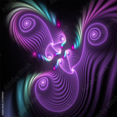 Abstract Computer generated Fractal design