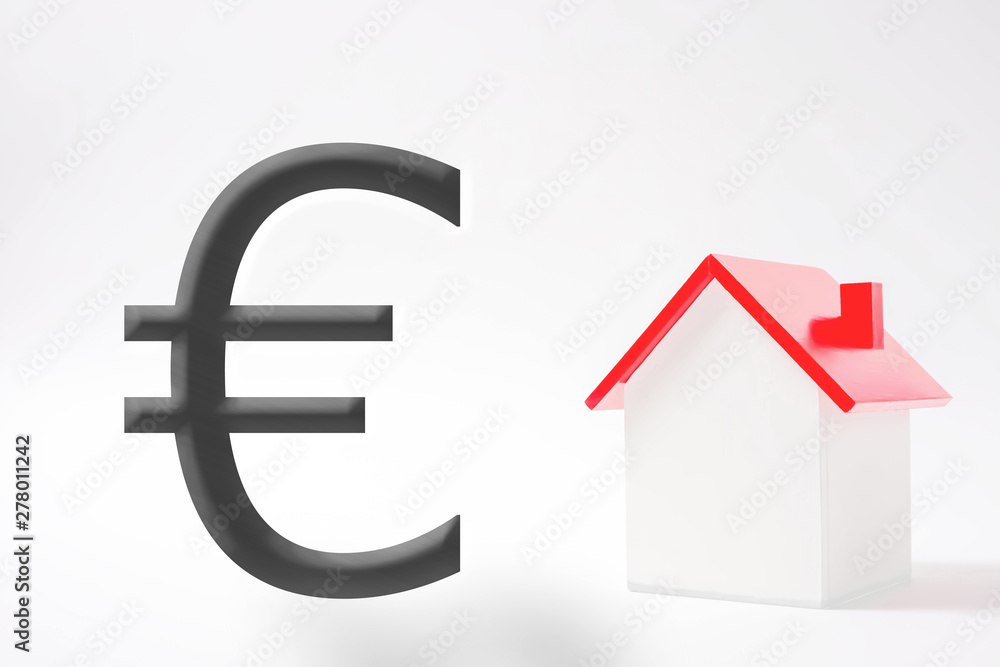 Miniature house and Euro. Images of income, assets, debt, purchases etc. ミニチュアハウスとユーロ 収入、資産、借金、購入などのイメージ Miniature house and Euro. Images of income, assets, debt, purchases etc. ミニチュアハウスとユーロ 収入、資産、借金、購入などのイメージ
