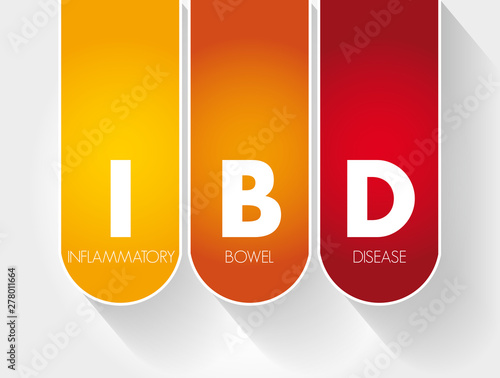 IBD - Inflammatory Bowel Disease acronym, medical concept background