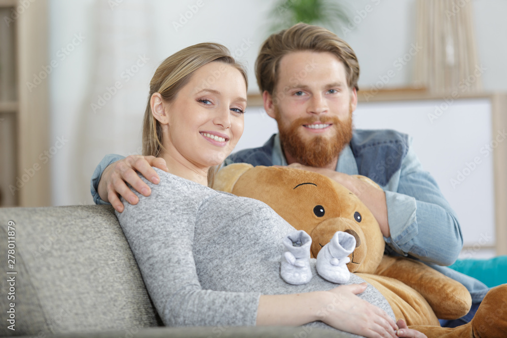 couple teddy bears with small shoes for the unborn baby couple teddy bears with small shoes for the unborn baby