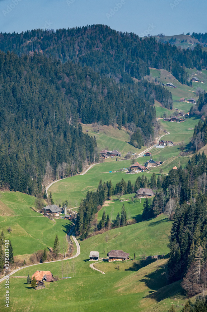 Twärental near Trub in the hills of Emmental