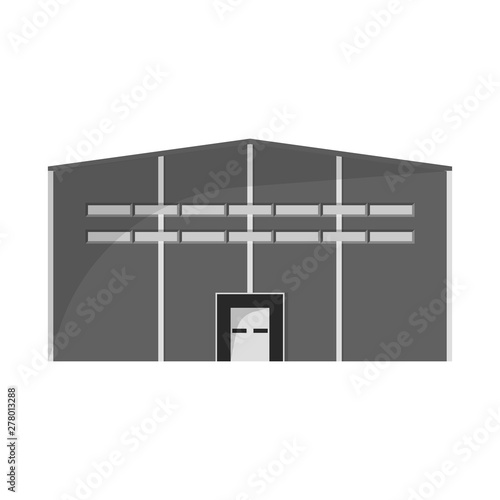 Vector illustration of warehouse and distribution symbol. Collection of warehouse and business stock vector illustration.