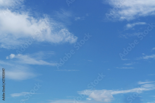 Blue sky background with white clouds