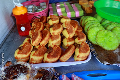 Various types of typical Indonesian market snacks that are very tasty and popular in the community