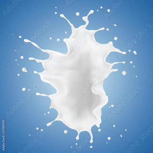  milk splash and pouring