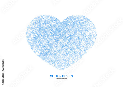 Heart icon. Sign texture of grunge texture isolated on white background. Concept illustration of World Heart Day. Symbol of romance, love, passion, wedding.